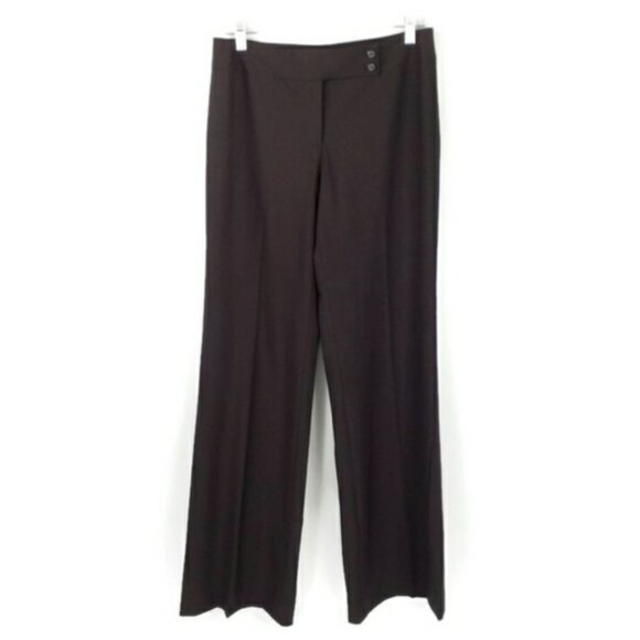 Classiques Antier Madison Avenue Brown Wool Blend Bootcut Dress Pants Womens 6 - Picture 13 of 13